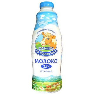Молоко Коровка из Кореновки 2,7%, 0,9л
